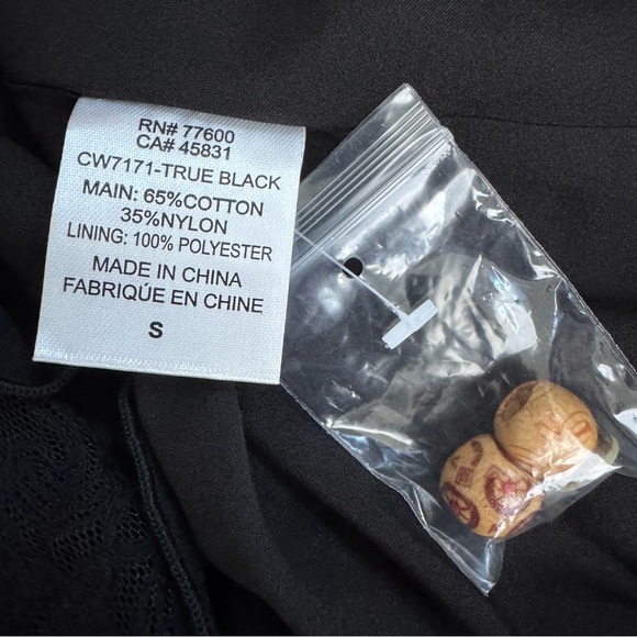 Chaser Romper Black Lace Size Small Spaghetti Straps Adjustable Cinch Waist NWT - Picture 13 of 16